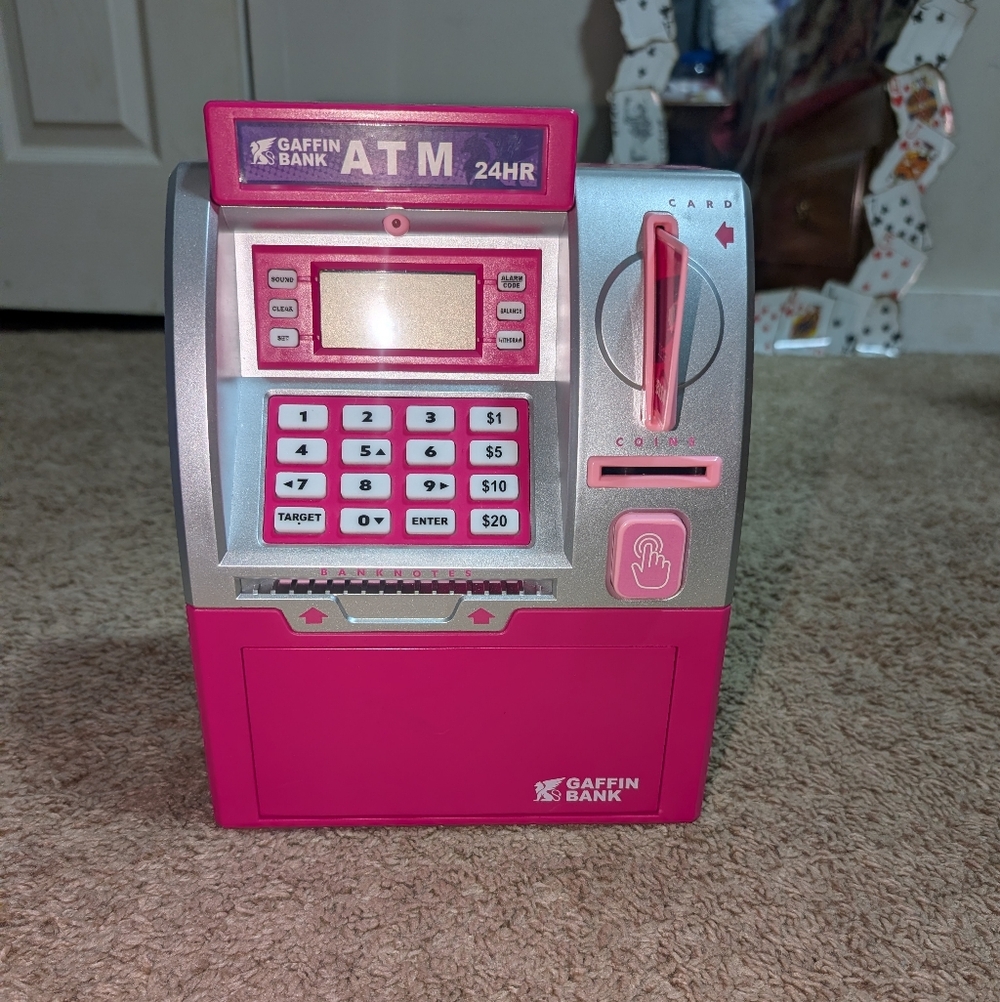 Pink and Silver ATM